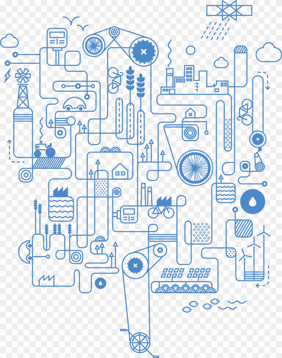 Vector Factory Infographic Rube Goldberg Machine Illustration, Nature, Outdoors Png Image