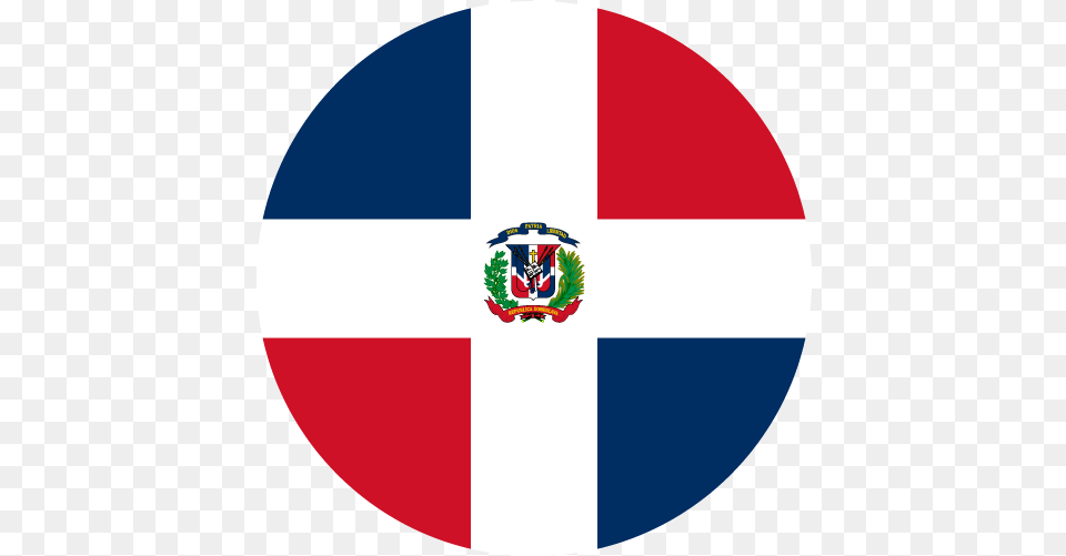 Vector Flag Of The Dominican Republic Circle Vector Flags Dominican Republic Flag Circle, Logo Free Png