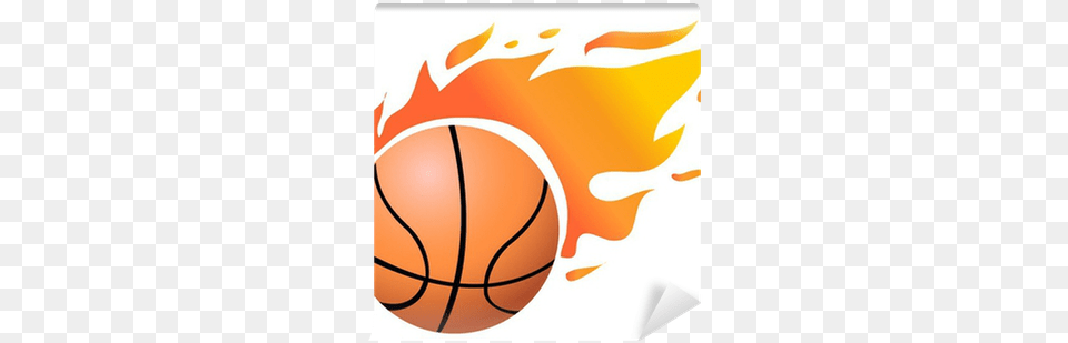Vector Flaming Basketball Wall Mural U2022 Pixers We Live To Change Flaming Basketball, Sport Png Image