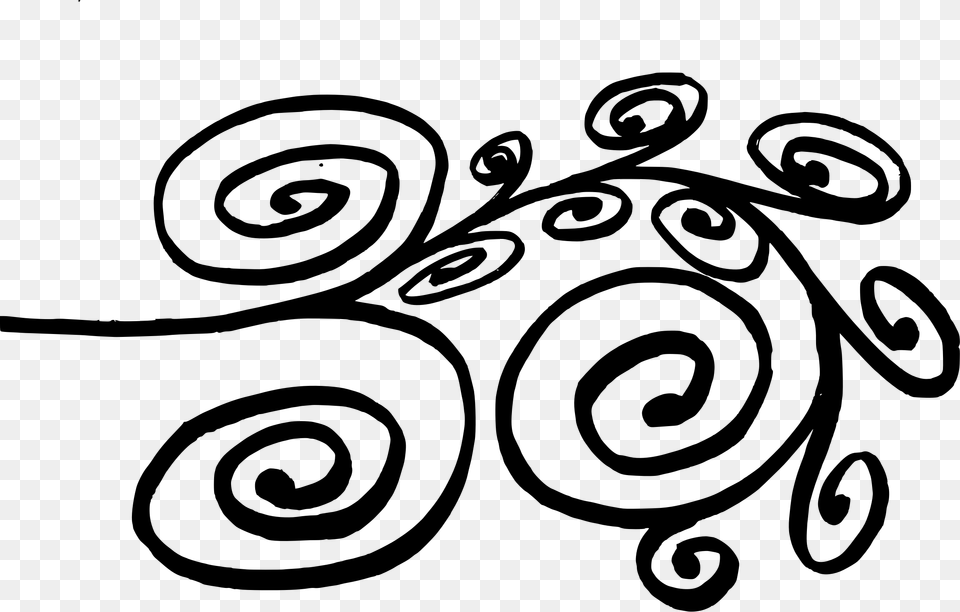 Vector Flourish Hand Drawn, Gray Free Transparent Png