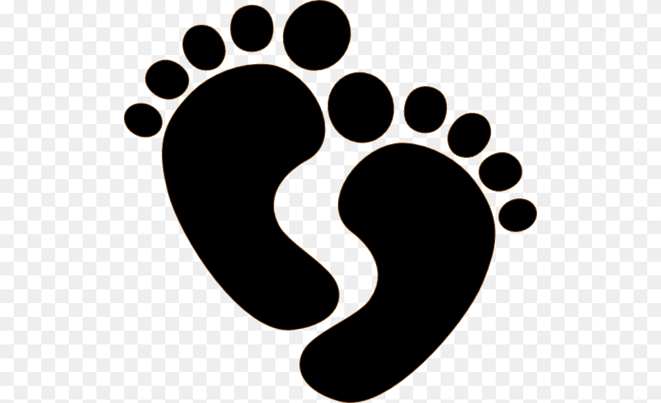 Vector Footprints Silhouette Baby Footprints Clipart Free, Footprint Png Image