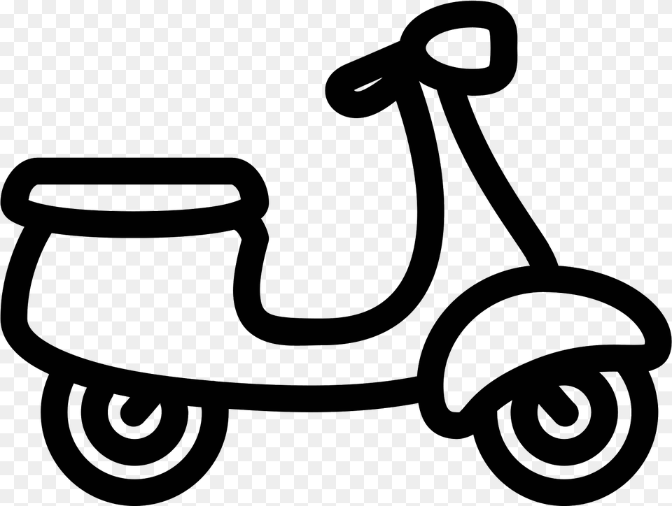 Vector Formatting Motorcycle Outline Picture Stock Clipart Motorcycle Black And White Cartoon, Gray Free Png