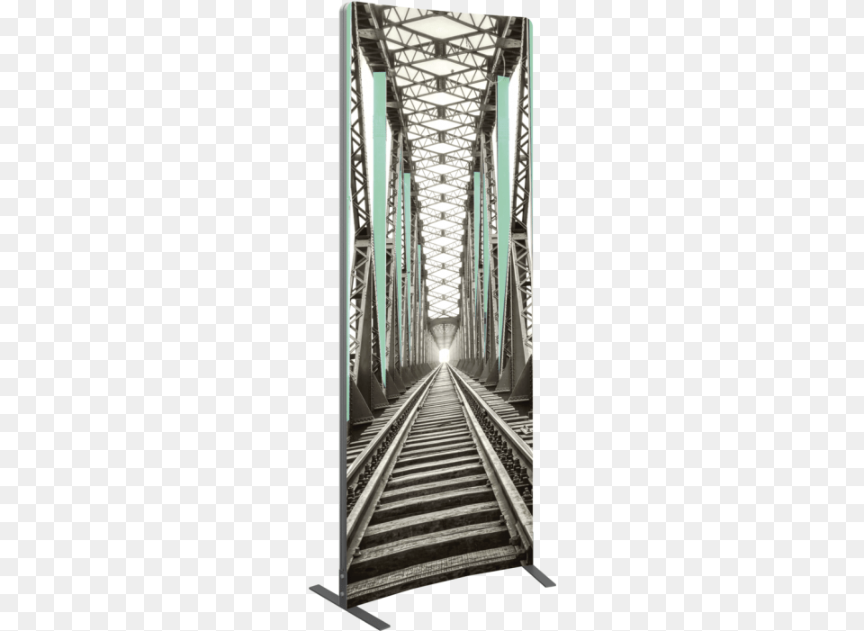 Vector Frame Curved 01 Fabric Banner Display Tension Fabric Blank Fabric Banner Stand, Railway, Terminal, Train, Train Station Png Image