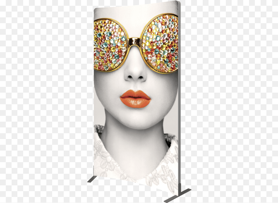 Vector Frame Curved 02 Fabric Banner Display Portrait, Accessories, Glasses, Sunglasses, Person Png