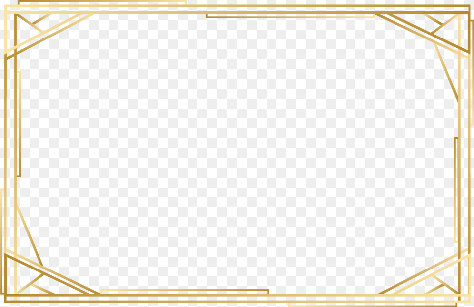 Vector Frame Gold, Blackboard Png