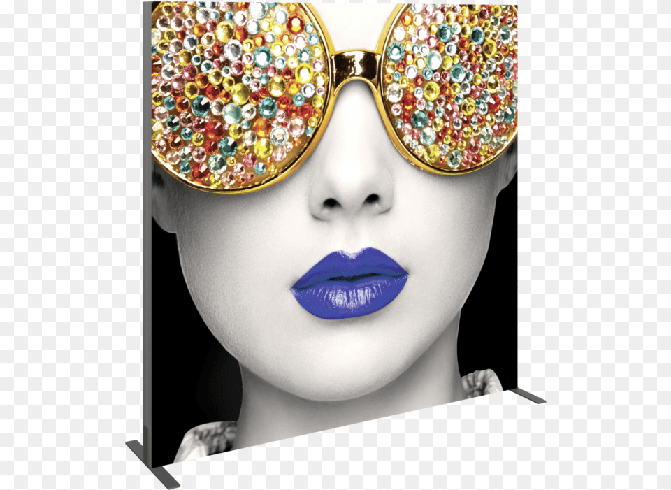 Vector Frame Light Box Square 03 Fabric Banner Display Lightbox, Accessories, Sunglasses, Glasses, Person Free Png Download