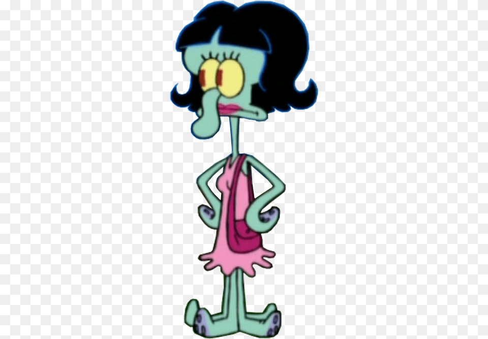 Vector Clarinet Clipart Squid Female Squidward, Cartoon Free Transparent Png