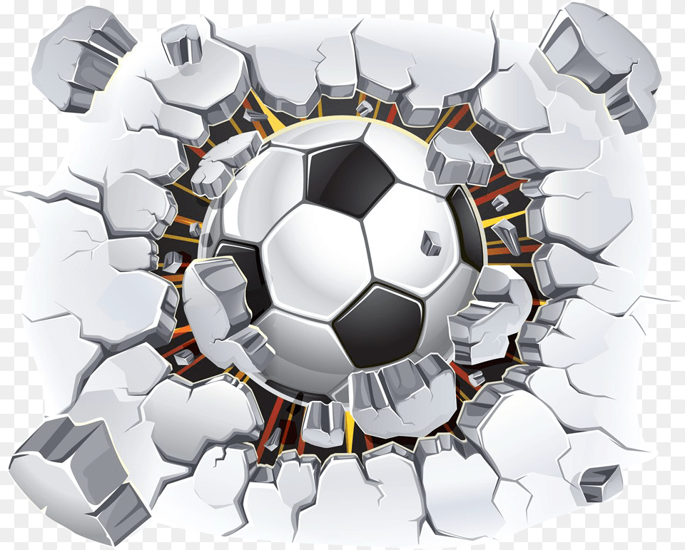 Vector Clipart Graphic Football, Ball, Soccer, Soccer Ball, Sport Free Png Download