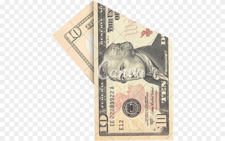 Vector Stock Ten Dollar Bill Clipart Folded Ten Dollar Bill, Money, Baby, Person Free Png