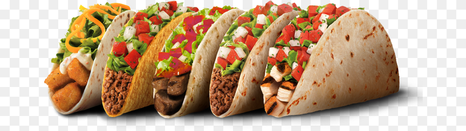 Vector Free Tacos Transparent Food Mexico Taco Bell Food, Sandwich, Hot Dog Png Image