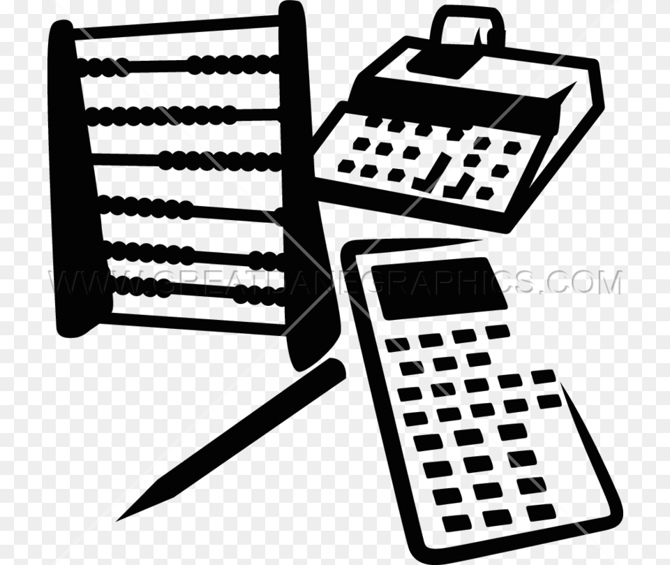 Vector Freeuse Accountant Clipart Black And White Black And White Accounting Transparent Clipart, Electronics, Calculator, Bow, Weapon Png
