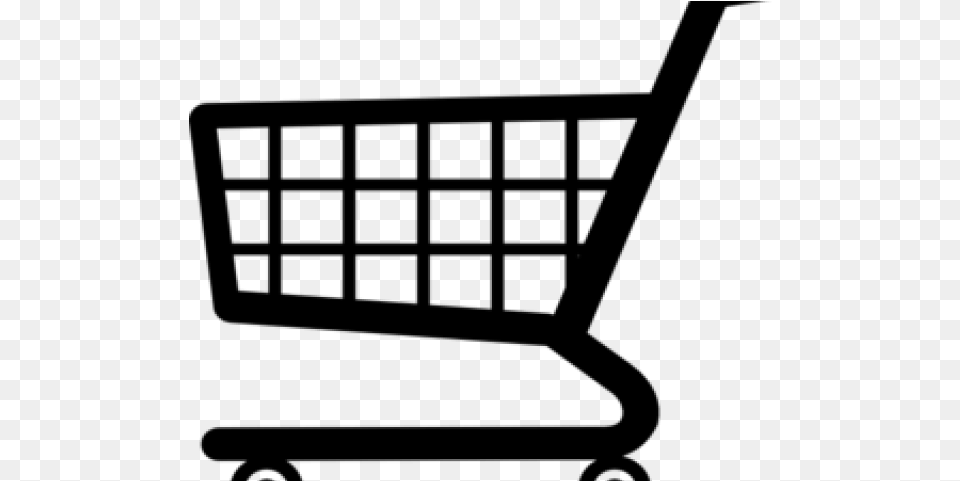 Vector Freeuse Library Cart Clipart Trolley Supermarket, Gray Free Png Download