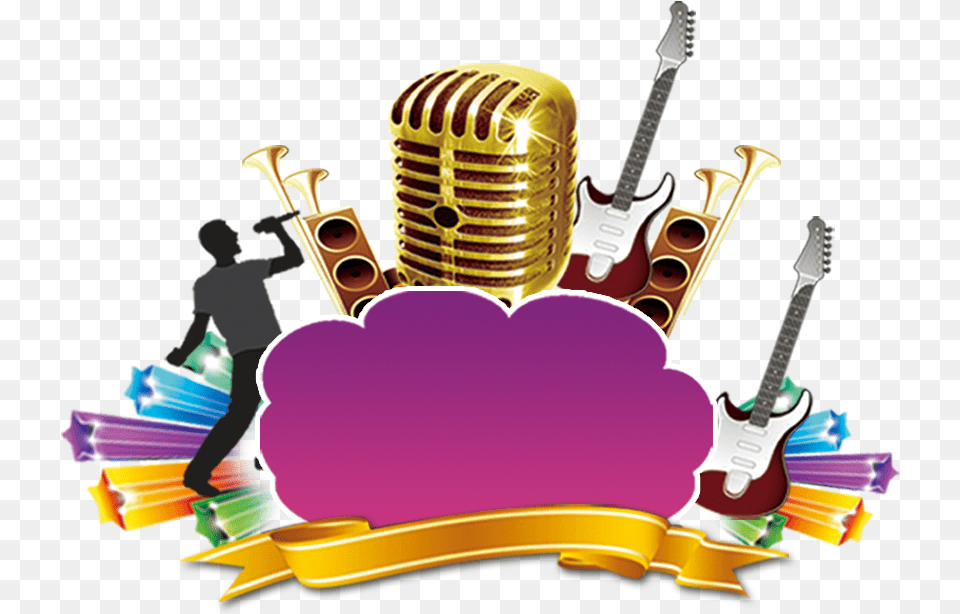 Vector Freeuse Microphone And Music Microphone Music Logo, Electrical Device, Guitar, Musical Instrument, Person Free Transparent Png