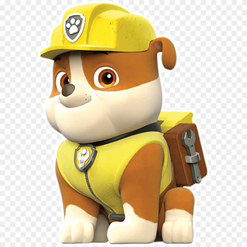 Vector Freeuse Rubble Bonecos Rubble Of Paw Patrol, Toy, Clothing, Hardhat, Helmet Free Transparent Png