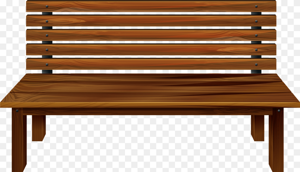 Vector Furniture Wooden Bench, Architecture, Building, Wood, Hardwood Free Png