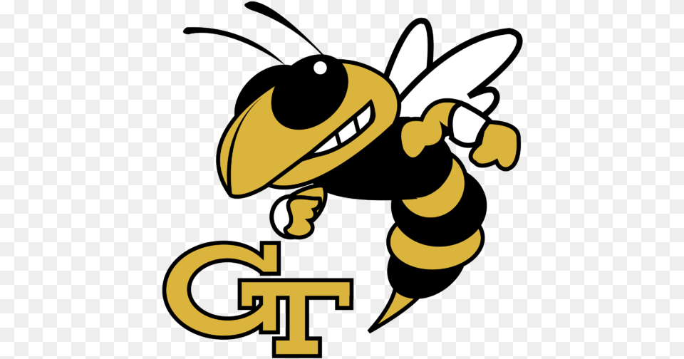 Vector Georgia Tech Logo, Animal, Bee, Honey Bee, Insect Png