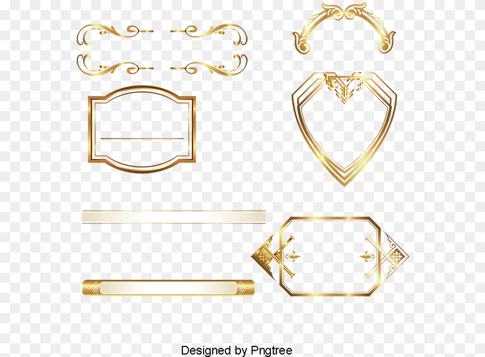 Vector Gold Flyer Trang Tr Vin Vng, Accessories, Jewelry Png Image