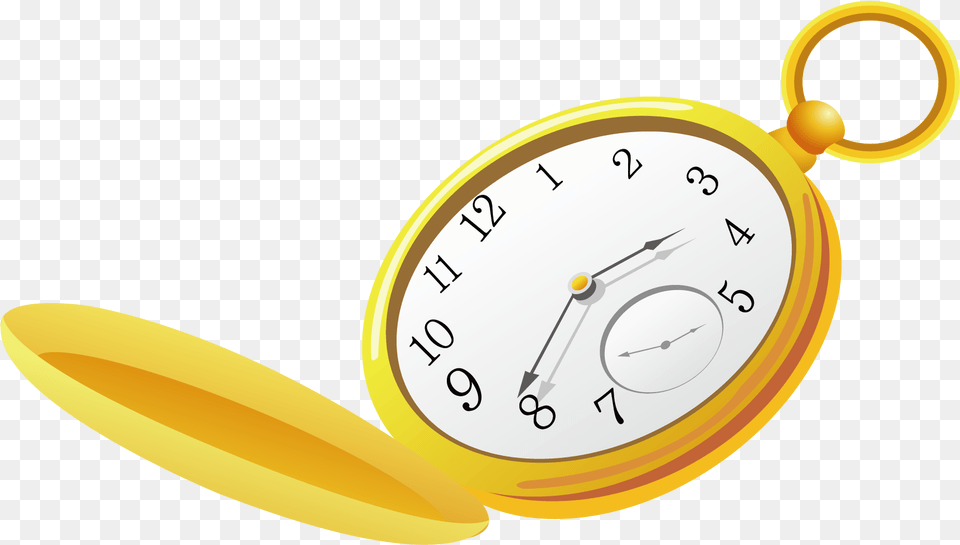 Vector Gold Pocket Watch Clipart Pocket Watch, Analog Clock, Clock Free Png Download