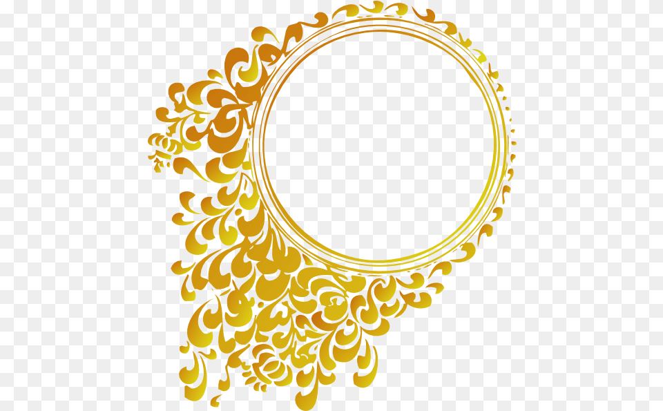 Vector Golden Frame Image Vector Gold Frame, Oval, Pattern, Art Free Transparent Png