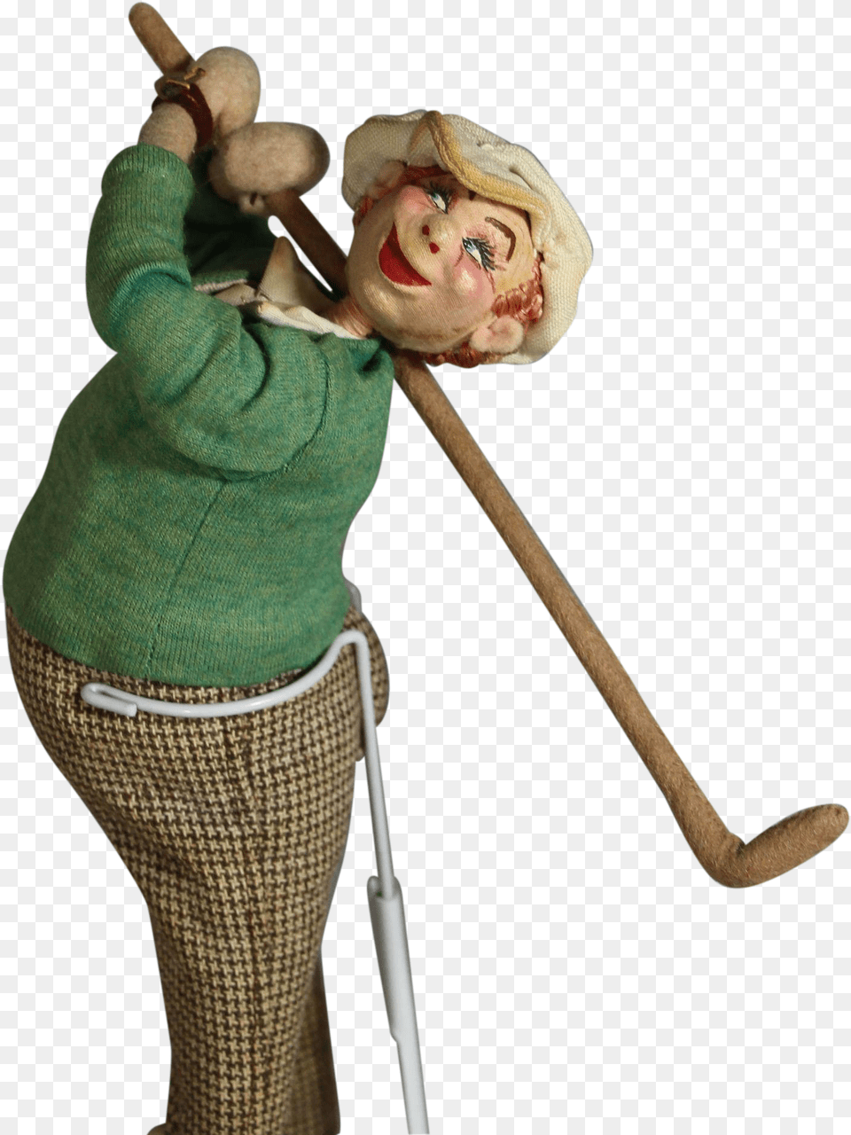 Vector Golf Girl Golfer Pitch And Putt, Figurine, Face, Head, Person Png