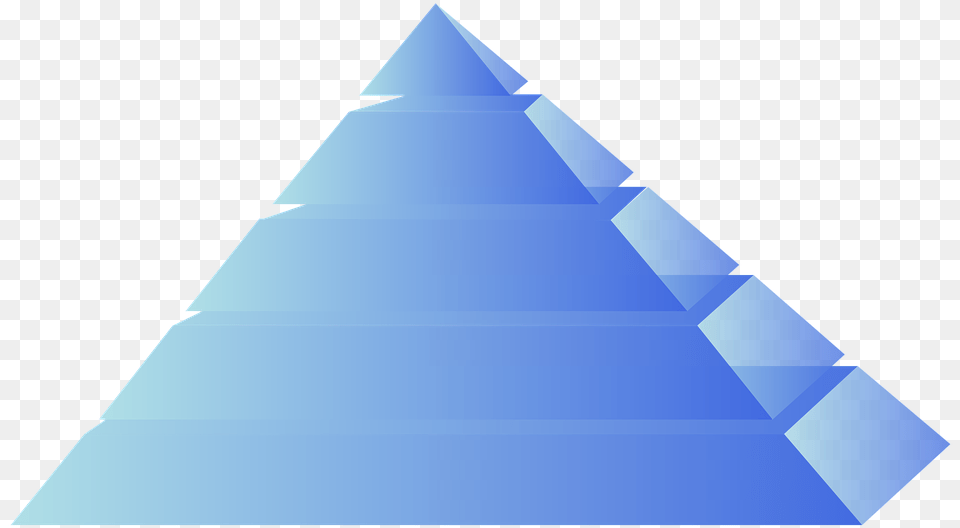 Vector Graphic Blue Pyramid, Triangle Png Image