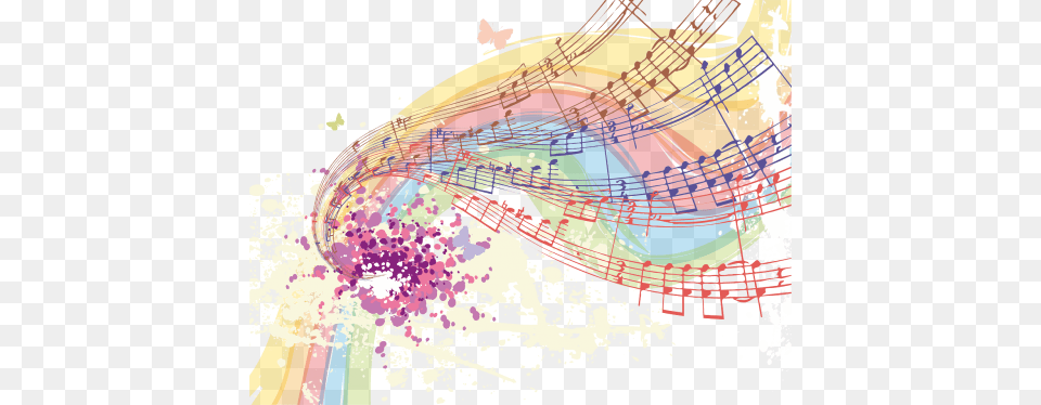 Vector Graphics Colorful Music Throw Blanket, Art, Modern Art Free Transparent Png