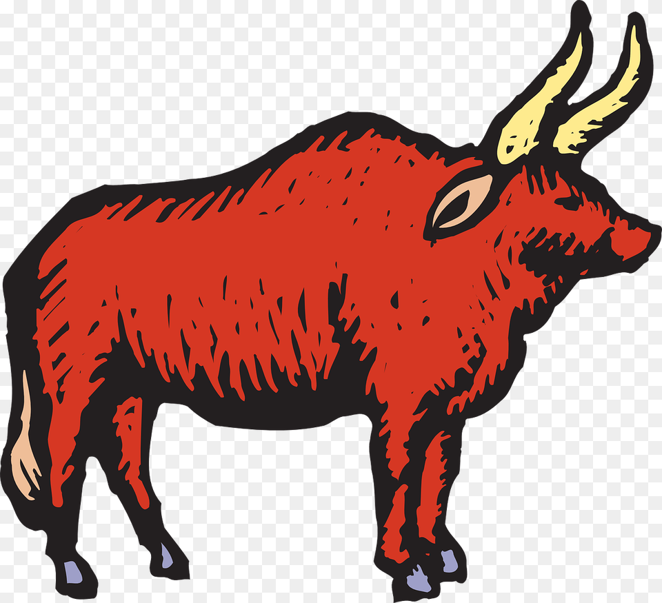 Vector Graphics Gambar Banteng Merah, Animal, Bull, Mammal, Buffalo Free Png