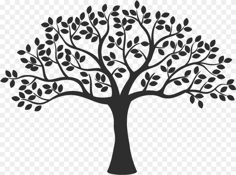 Vector Graphics Illustration Silhouette Royalty Tree Black And White, Art, Drawing, Plant Free Png Download