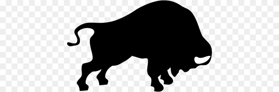 Vector Graphics Of Bison About To Fight, Astronomy, Moon, Nature, Night Free Transparent Png