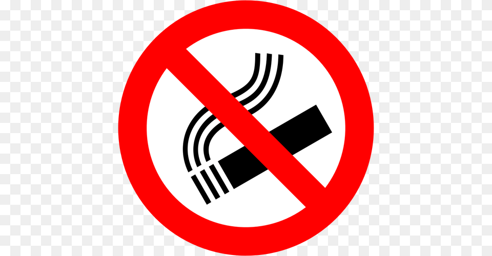 Vector Graphics Of Tilted Crossed Cigarette No Smoking Sign, Symbol, Road Sign Free Png Download