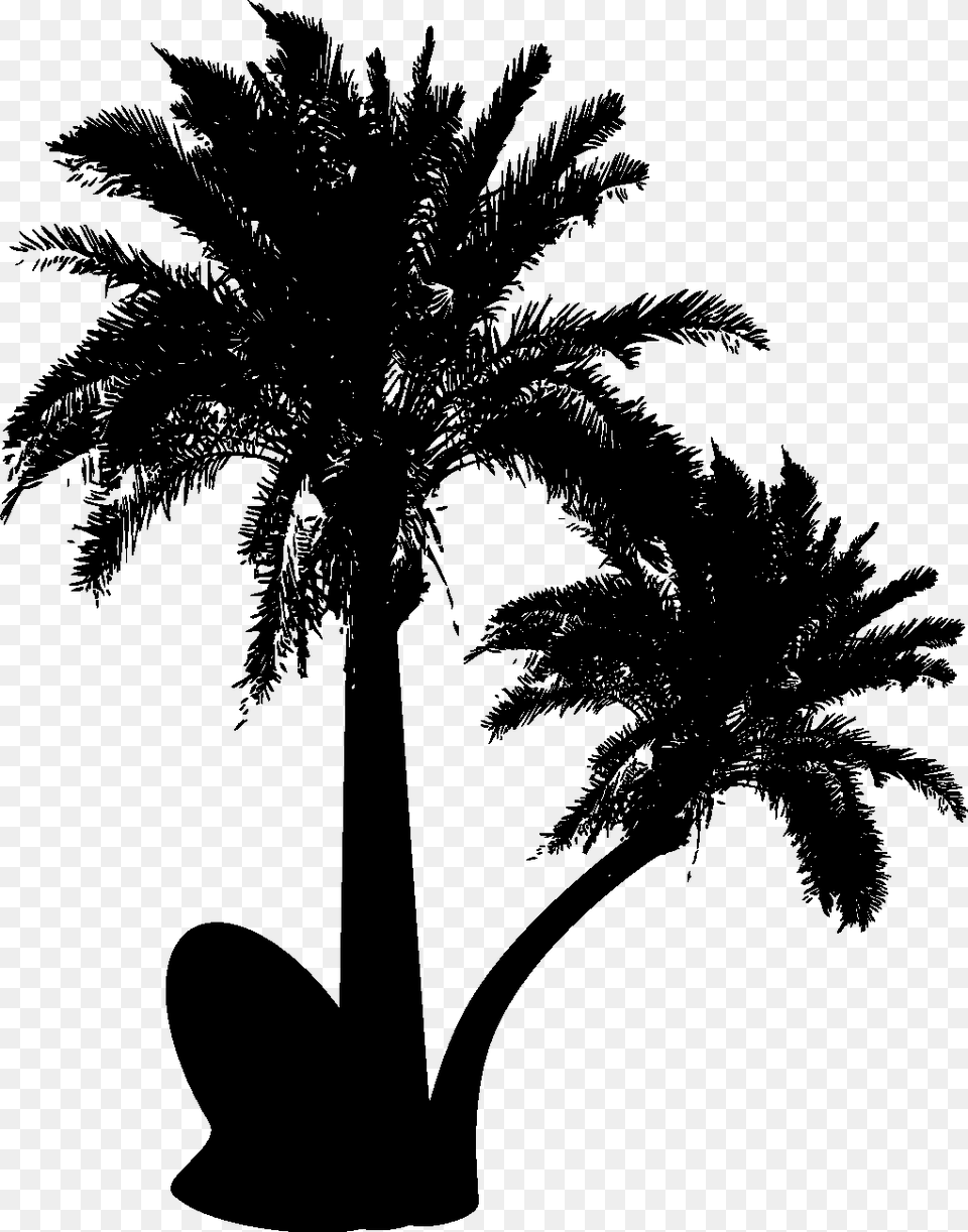 Vector Graphics Palm Trees Silhouette Clip Art Design Desert Palm Tree Vector, Palm Tree, Plant, Stencil Free Png