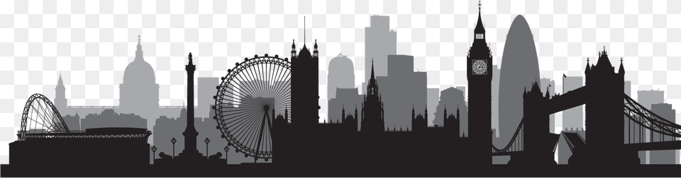 Vector Graphics Skyline Silhouette Stock Illustration, City, Metropolis, Urban, Amusement Park Free Transparent Png