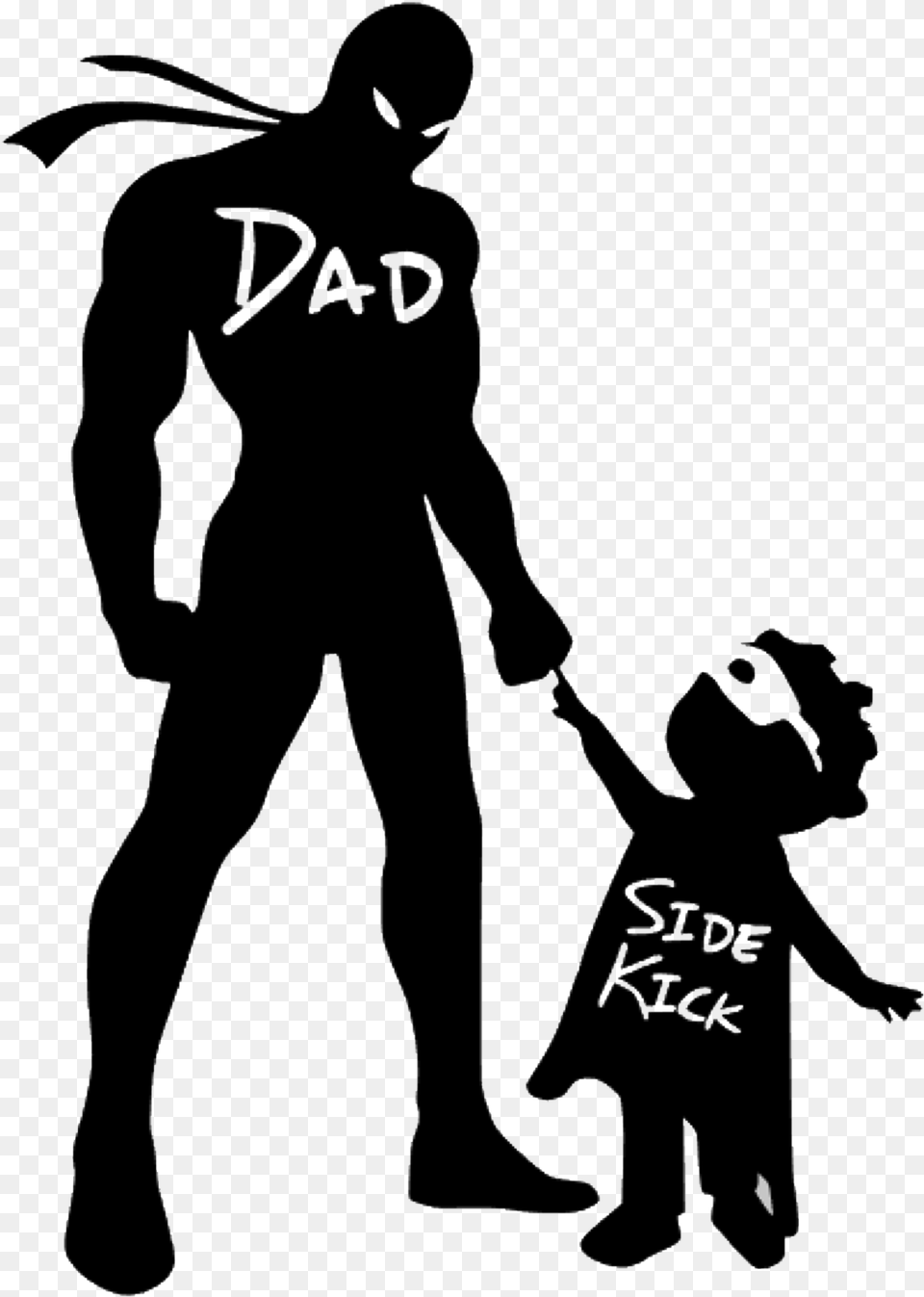 Vector Graphics Superhero Stock Illustration Silhouette Father Daughter Autism Shirt, Person, Stencil, Clothing, Pants Free Transparent Png