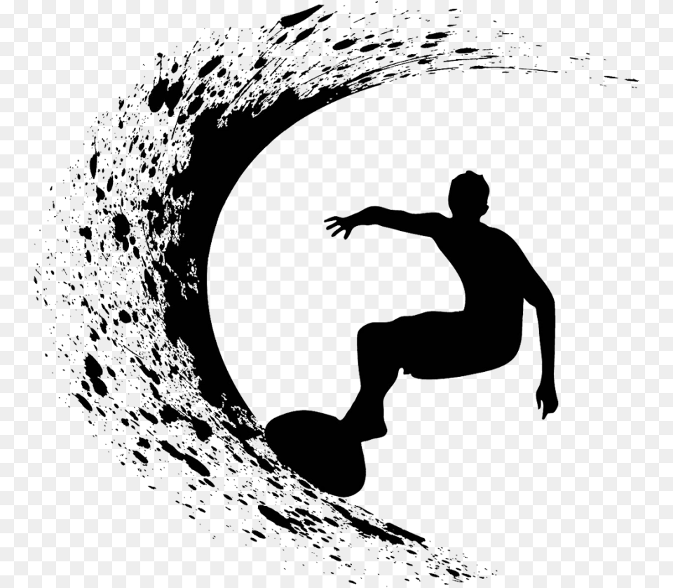 Vector Graphics Surfing Clip Art Illustration Silhouette Surfer Silhouette Vector, Person, Outdoors Png