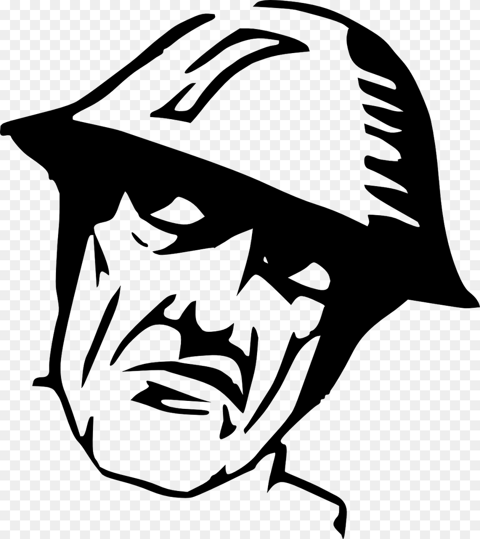 Vector Graphicsfree Pictures Photos Images Army Head, Gray Free Transparent Png