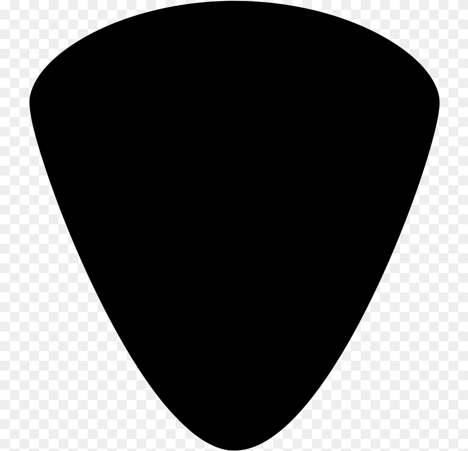 Vector Guitar Pick Shape, Gray Png