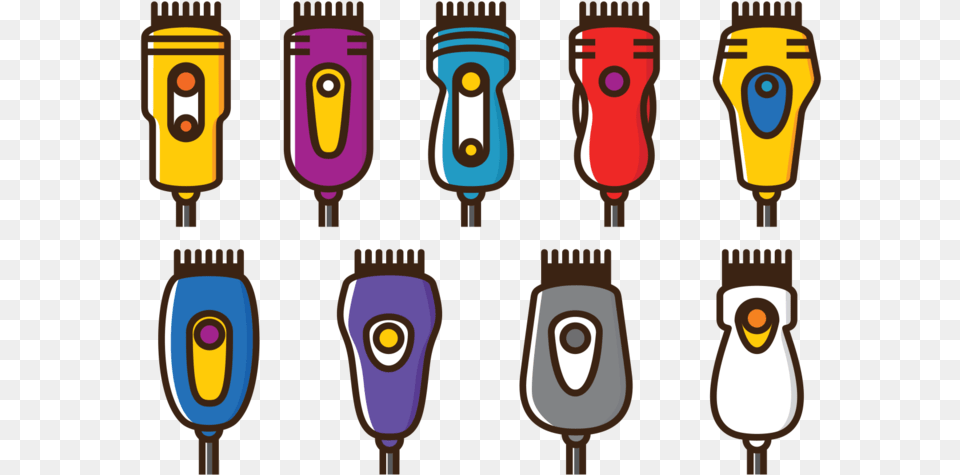 Vector Hair Clippers Icons Hair Clipper Clipart, Electrical Device, Microphone, Smoke Pipe Free Png