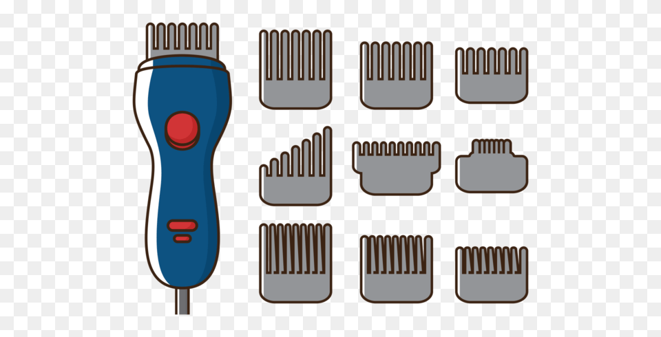 Vector Hair Clippers Machine, Brush, Device, Tool, Smoke Pipe Png Image