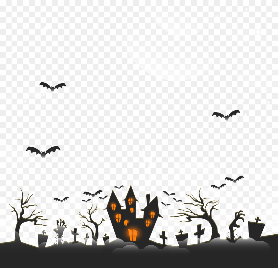 Vector Halloween Horror Ghost Castle, Accessories, Crown, Jewelry, Logo Png Image