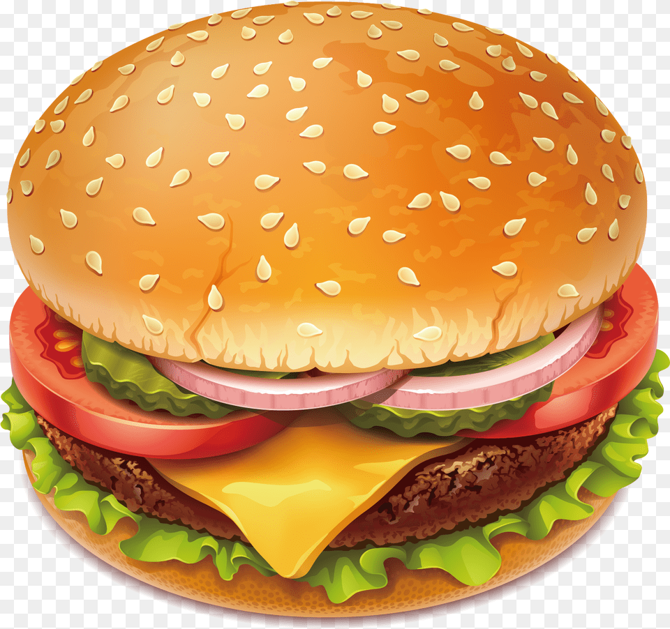 Vector Hamburger Slider Burger Vector, Birthday Cake, Cake, Cream, Dessert Free Png Download