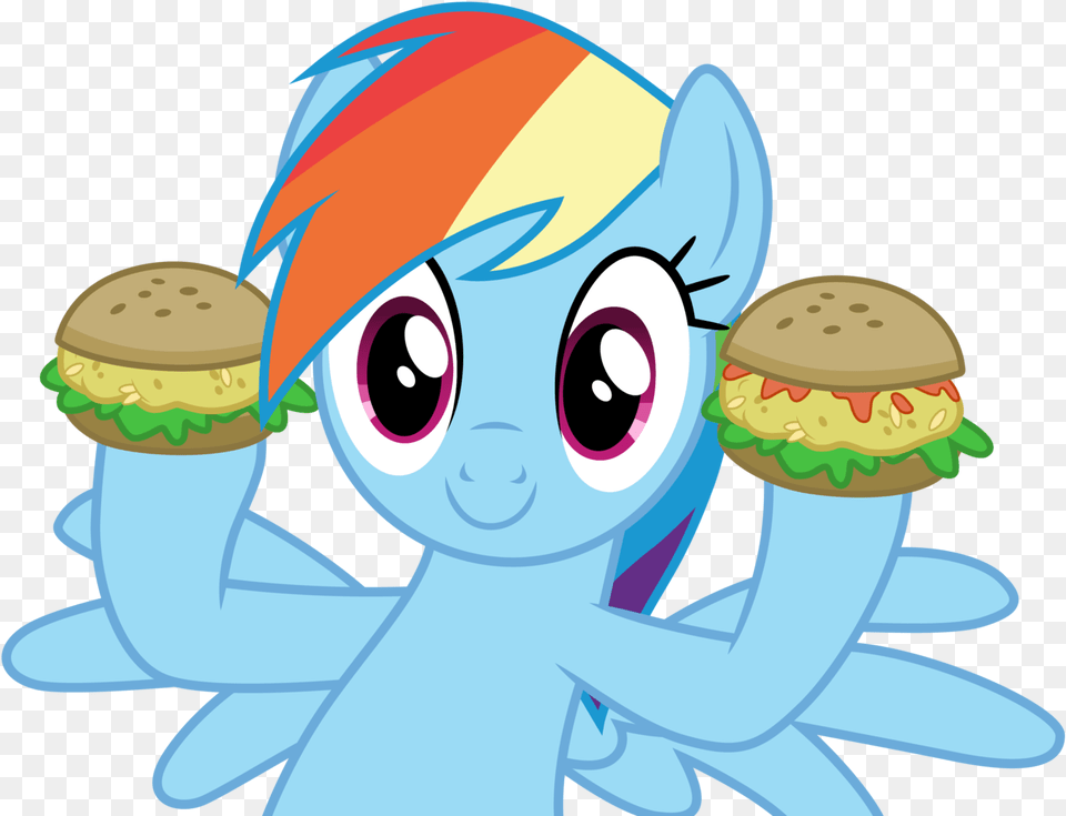 Vector Hamburger Transparent Background My Little Pony Friendship, Food, Lunch, Meal, Burger Free Png