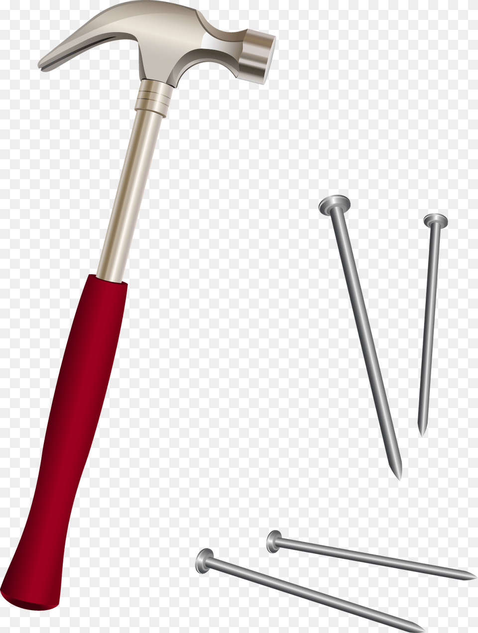 Vector Hammer Transparent Hammer And Nail, Device, Tool, Blade, Dagger Png