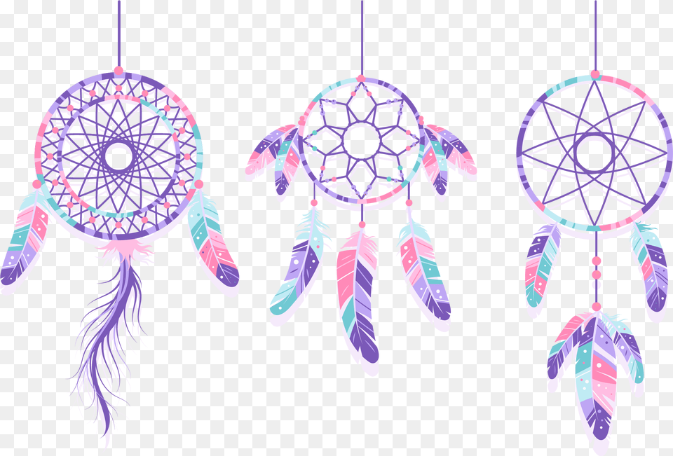 Vector Hand Painted Purple Check Dream Dream Catcher Birthday Invitation, Accessories, Earring, Jewelry, Art Free Transparent Png