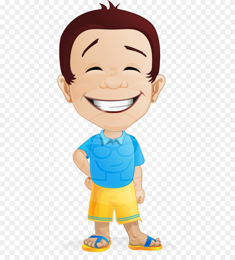 Vector Happy Man Cartoon Character, Photography, Baby, Person, Face Free Png Download