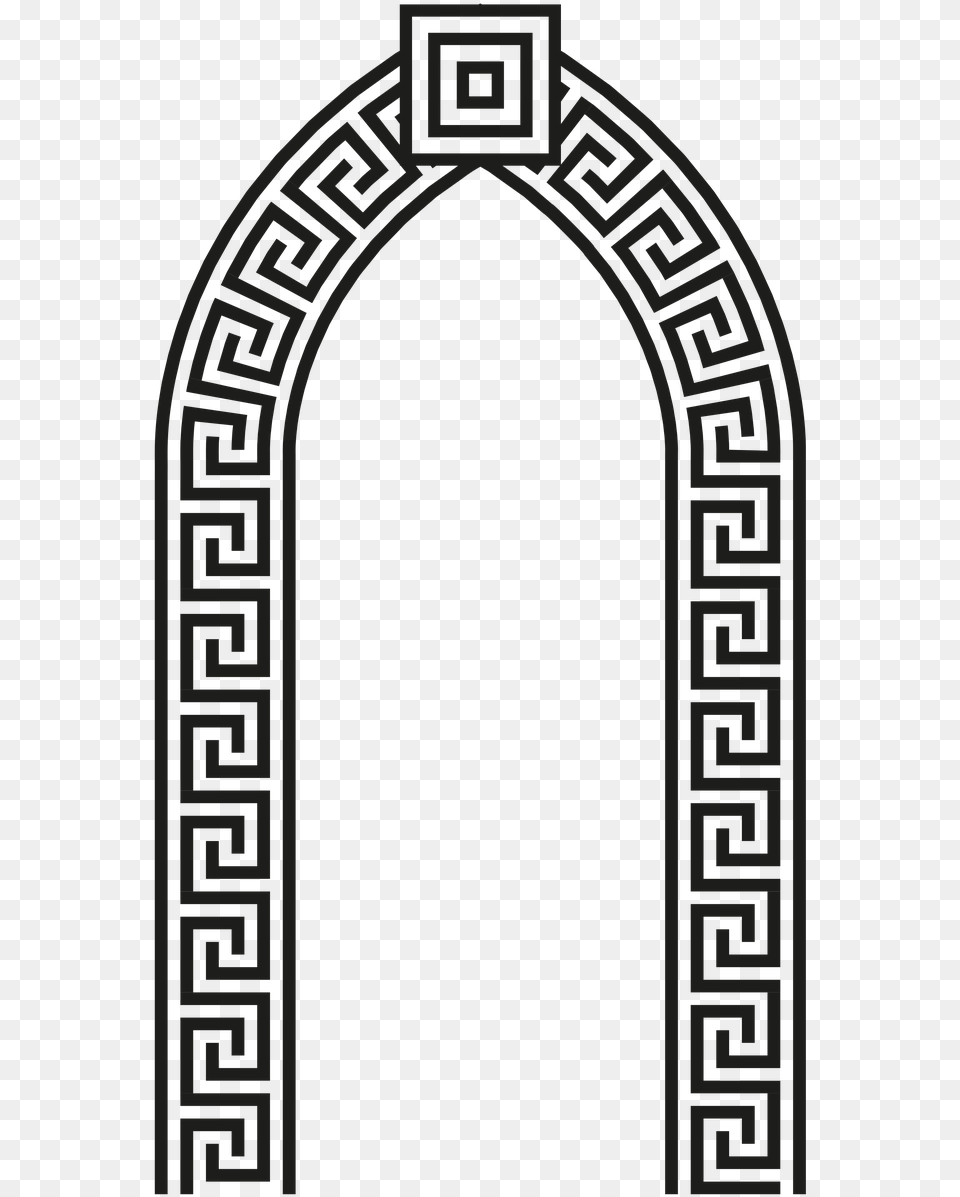 Vector Hercules Picture Greek Pattern Circle Vector, Arch, Architecture, Gothic Arch, Qr Code Free Png Download