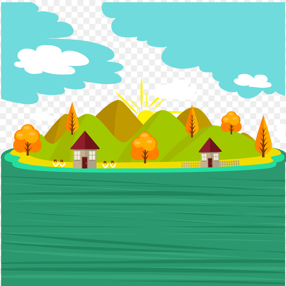 Vector Hills Art For Download On Ya Webdesign, Land, Nature, Outdoors, Sea Free Transparent Png
