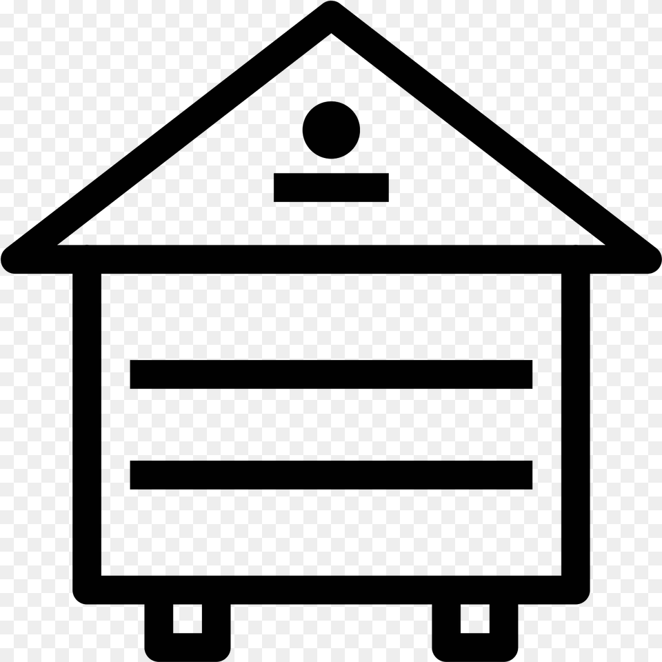 Vector Honeycomb House Icon Black And White, Gray Png