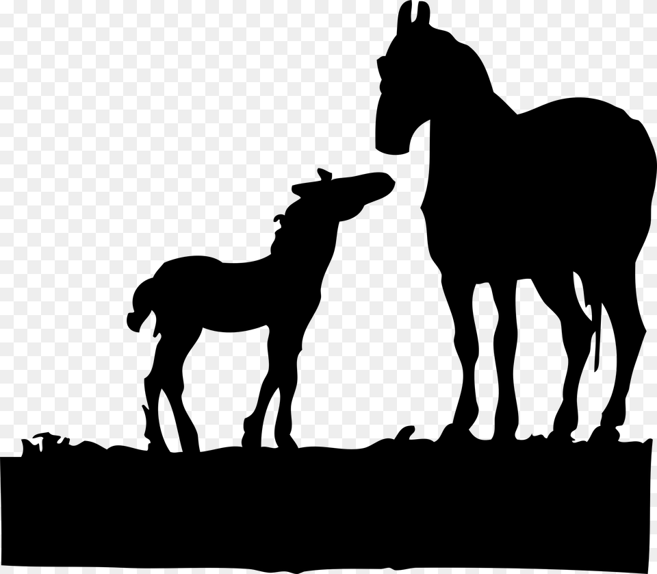 Vector Horses Modern, Gray Png Image