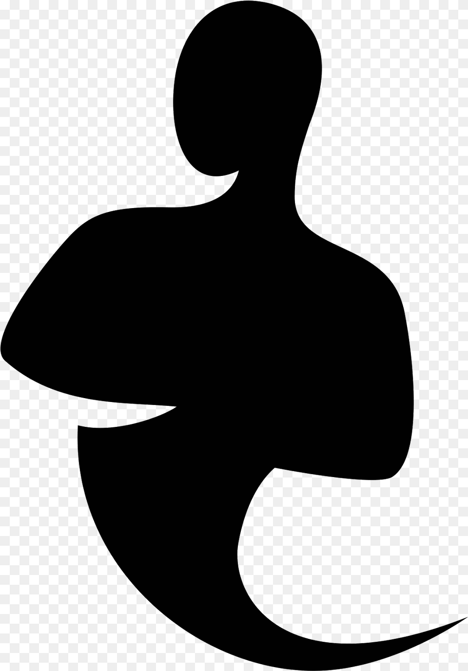 Vector Human Icon Genie Black And White, Gray Free Png