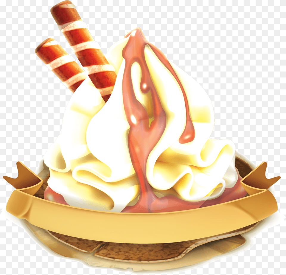 Vector Ice Realistic, Birthday Cake, Cake, Cream, Dessert Free Png Download